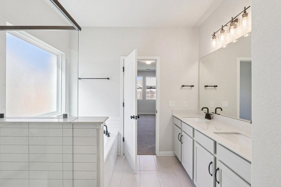 Furnished interior view inside a new home in Berry Creek Highlands, Georgetown (Image 8). Furnished interior view inside a new home in Berry Creek Highlands, Georgetown (Image 8).