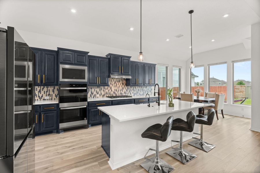 Furnished interior view inside a new home in Santa Rita Ranch, Liberty Hill (Image 27).