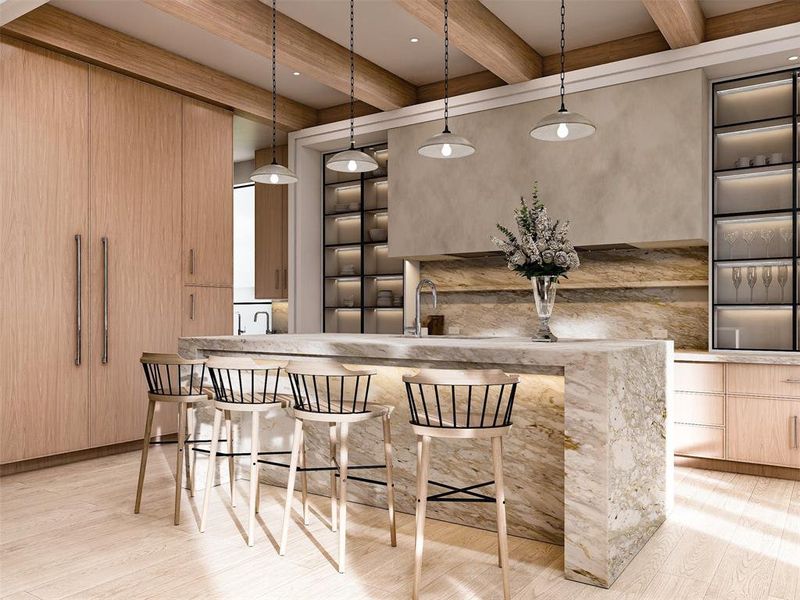 Furnished interior view inside a new home in , Dallas (Image 11).