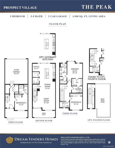 FLOOR PLAN W/ ROOFTOP DECK