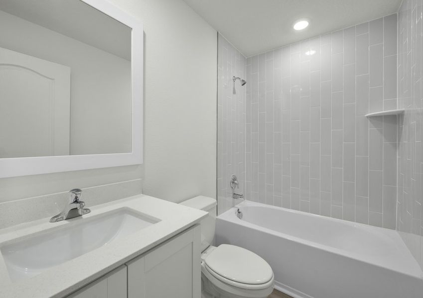 Second bathroom located upstairs