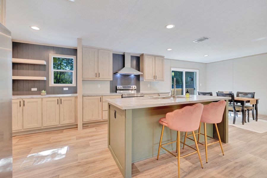 Furnished interior view inside a new home in , Cross (Image 3).