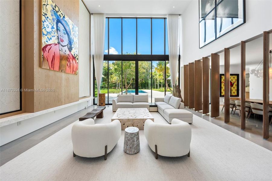 Furnished interior view inside a new home in , Coral Gables (Image 34).