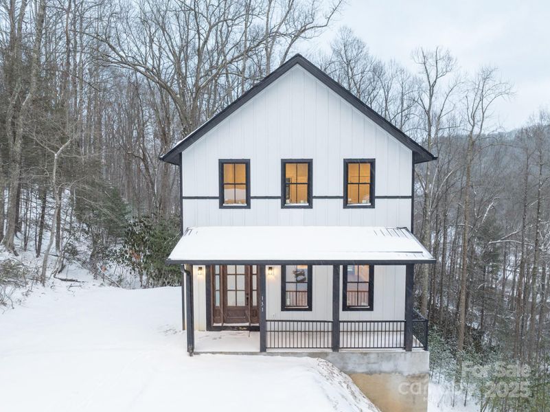 Front exterior of a new home in , Boone, NC, highlighting curb appeal (Image 22). Front exterior of a new home in , Boone, NC, highlighting curb appeal (Image 22).