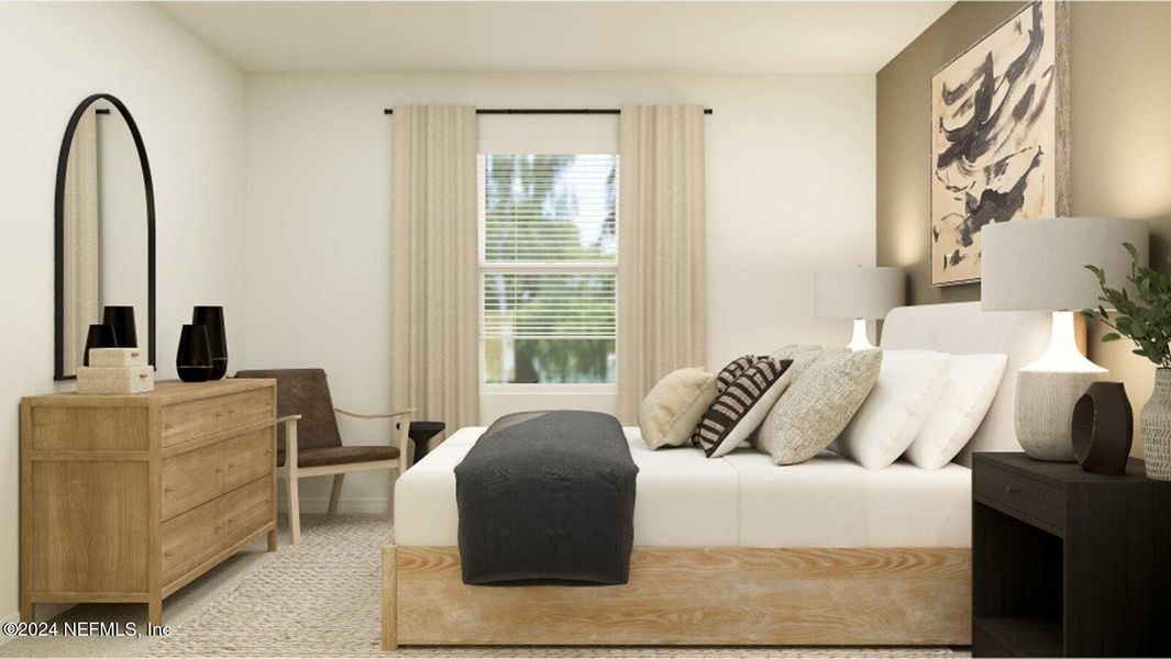 Furnished interior view inside a new home in Holstein Crossing, Green Cove Springs (Image 16). Furnished interior view inside a new home in Holstein Crossing, Green Cove Springs (Image 16).