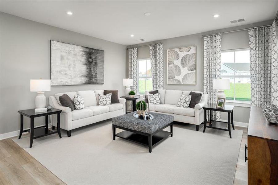Representative furnished interior of a home built from the Bramante 2 Story by Ryan Homes in Berkeley, Spartanburg (Image 8).