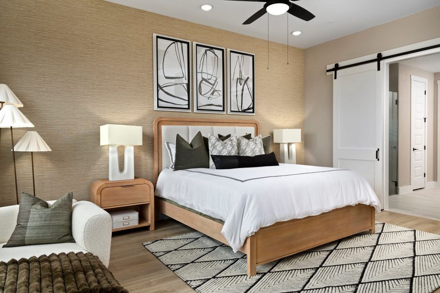 Representative furnished interior of a home built from the McKinney by Tri Pointe Homes in Lariat, Liberty Hill (Image 28).