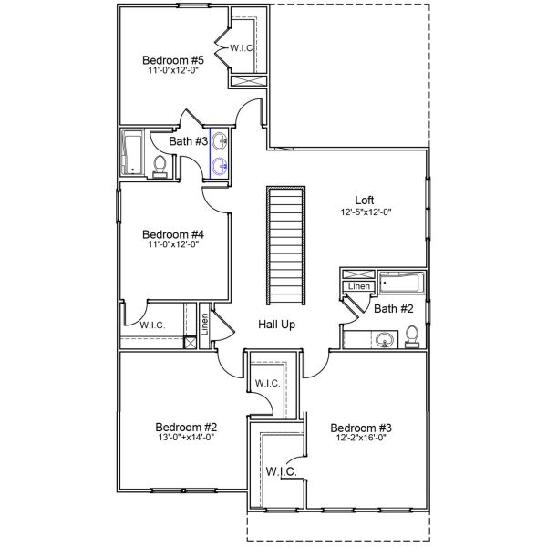 2D floor plan layout of this home in Bluefield, Lexington, SC (Image 3). 2D floor plan layout of this home in Bluefield, Lexington, SC (Image 3).