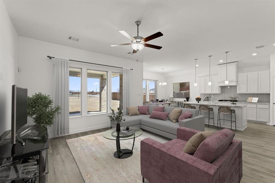 02 - Magnolia Living & Kitchen 541 San Angelo Virtual Staging