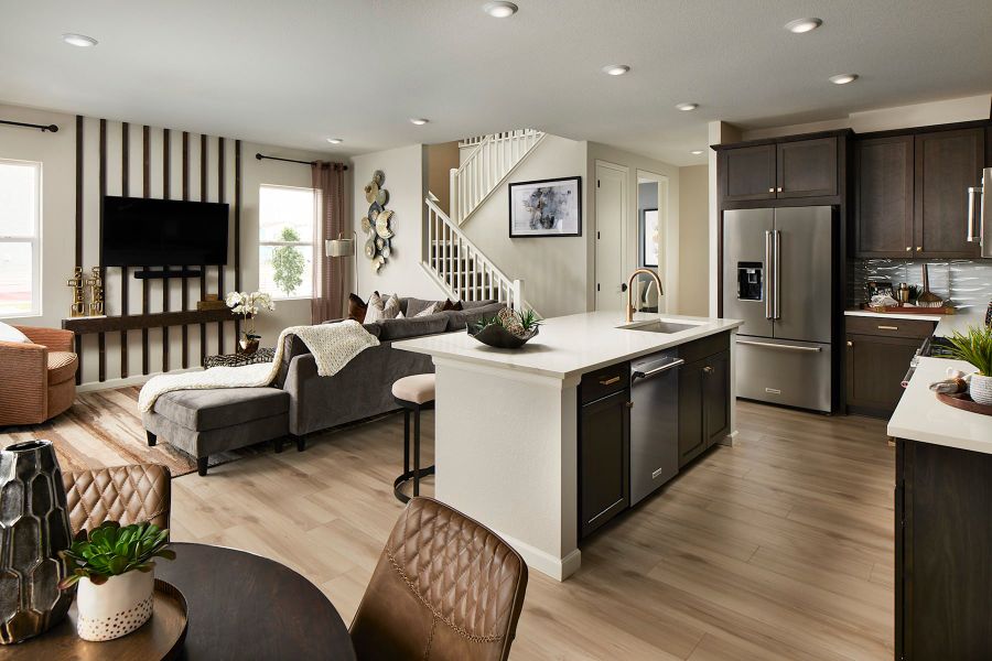 Representative furnished interior of a home built from the D by Tri Pointe Homes in Westside Crossing, Berthoud (Image 7).
