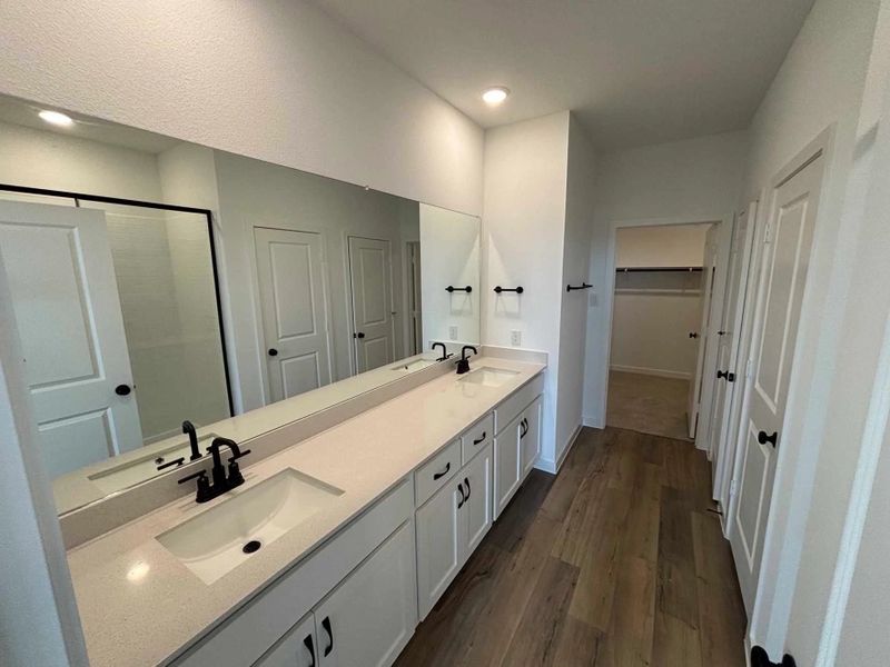 Primary Bathroom Construction Progress featuring the Harmony Collection