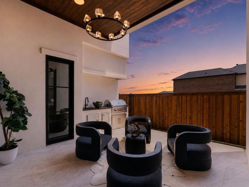 Exterior details and patio area of a home in , Southlake (Image 3).