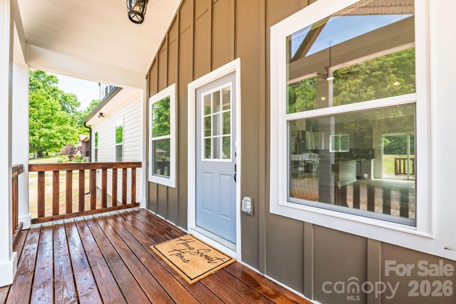 Exterior details and patio area of a home in , Cherryville (Image 3).