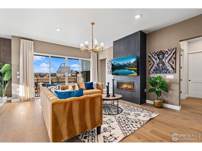 Furnished interior view inside a new home in , Fort Collins (Image 24).