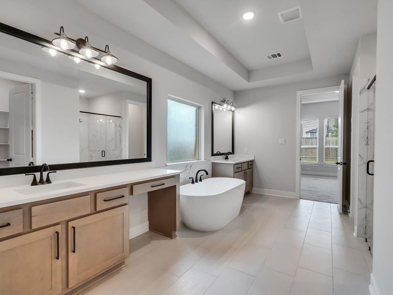Furnished interior view inside a new home in Meridiana, Manvel (Image 13).