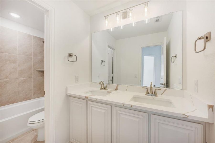 Furnished interior view inside a new home in Union Park Classic 55, Little Elm (Image 6).