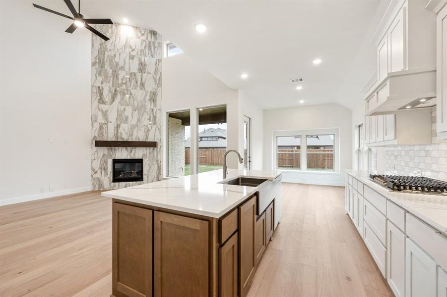 Furnished interior view inside a new home in Windsong Ranch Classic 61, Prosper (Image 7).