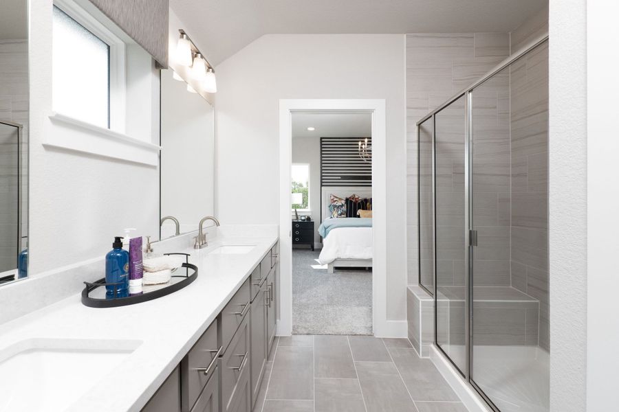 Furnished interior view inside a new home in The Retreat at Harvest, Argyle (Image 8).