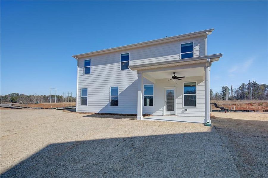 Exterior details and patio area of a home in Chapel Hill, Newnan (Image 16).