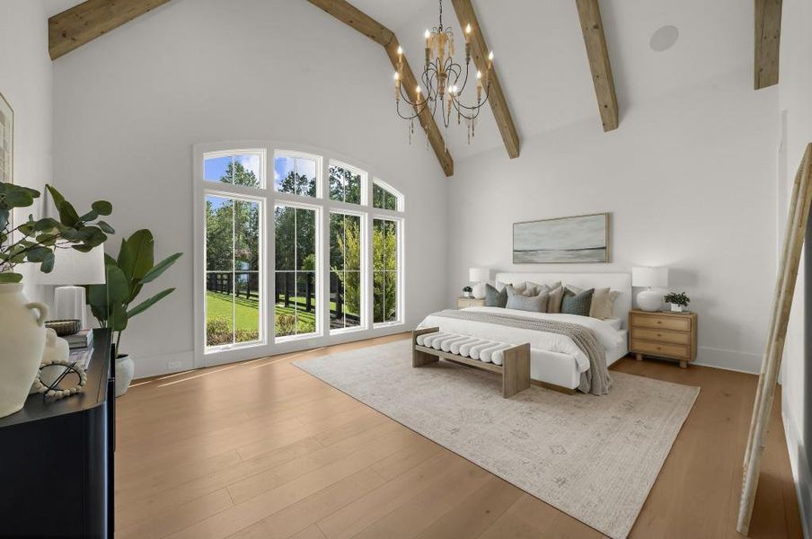 Furnished interior view inside a new home in , Alpharetta (Image 46).