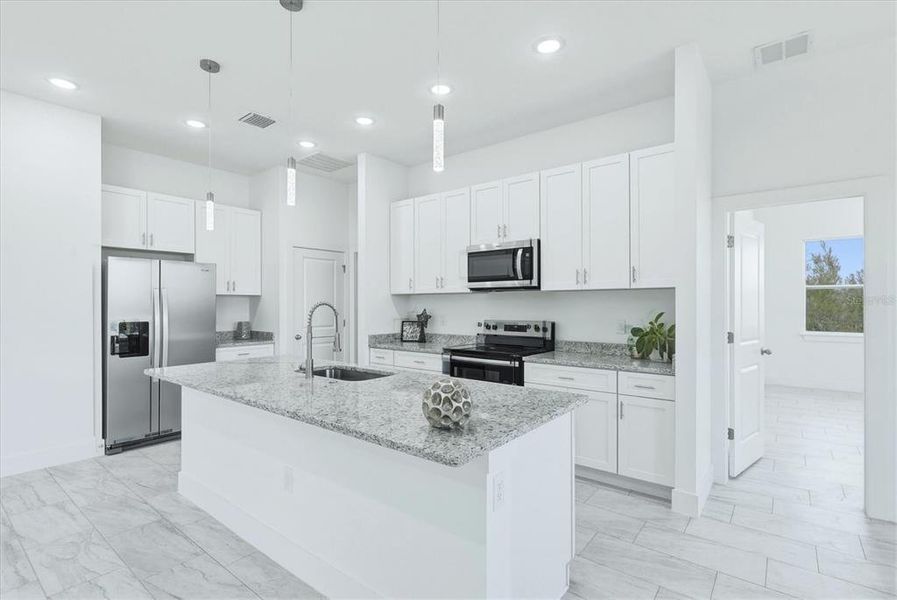 Furnished interior view inside a new home in , Placida (Image 7).