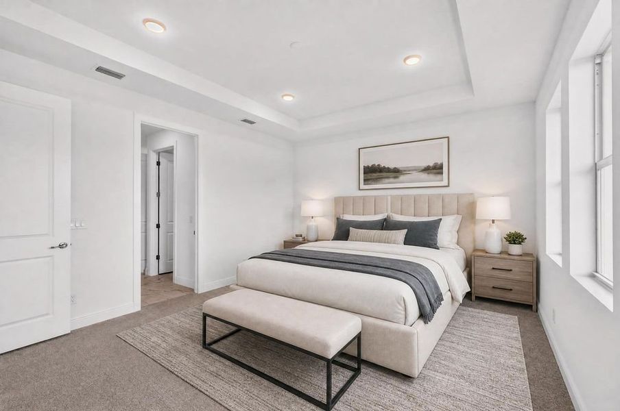 Furnished interior view inside a new home in The Sanctuary – Royal Collection, Punta Gorda (Image 11).