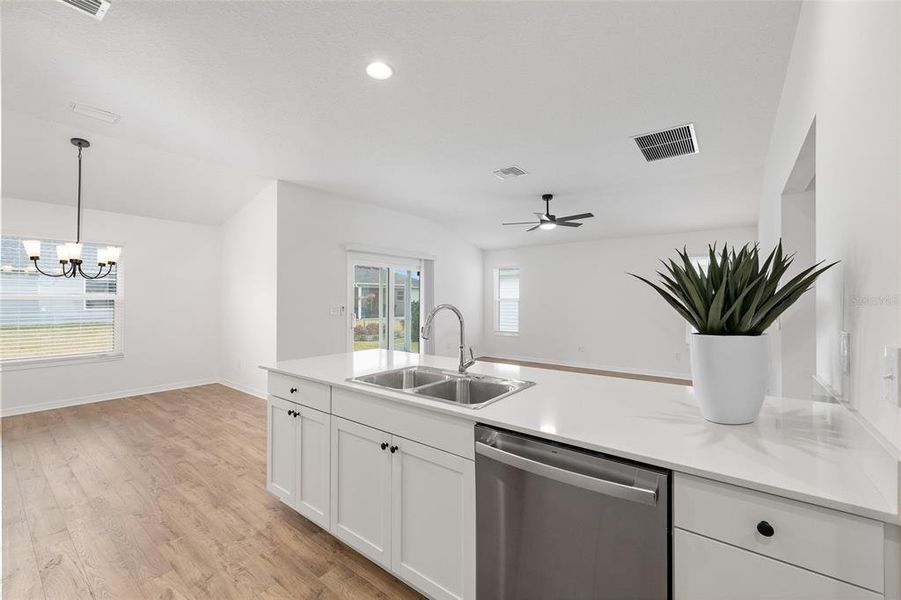 Furnished interior view inside a new home in , The Villages (Image 9). Furnished interior view inside a new home in , The Villages (Image 9).