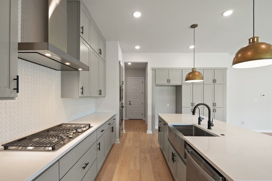 Furnished interior view inside a new home in Lariat, Liberty Hill (Image 9).