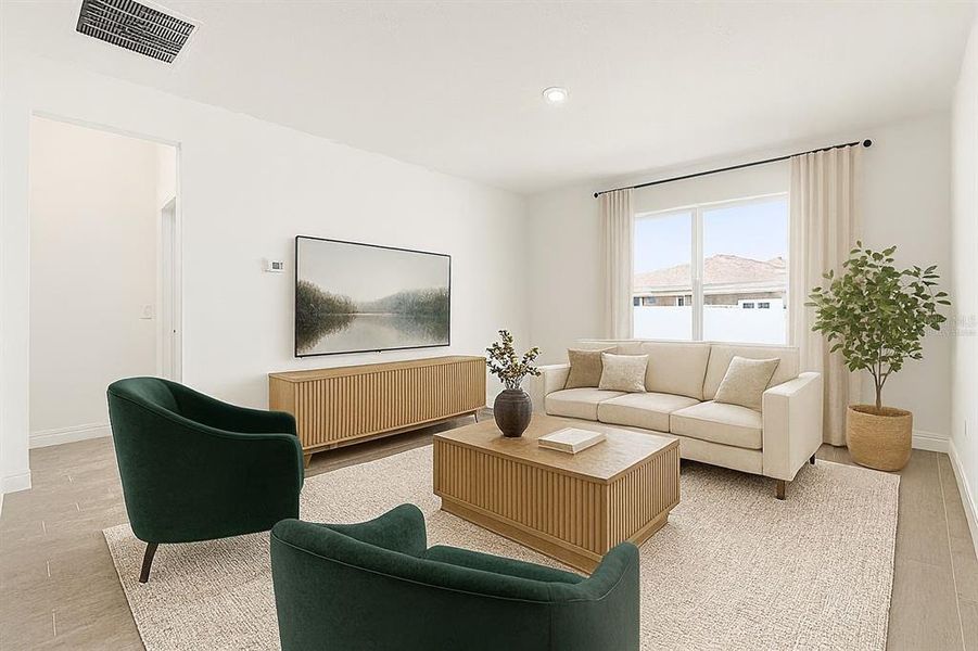 Furnished interior view inside a new home in Prairie Oaks, St. Cloud (Image 12).