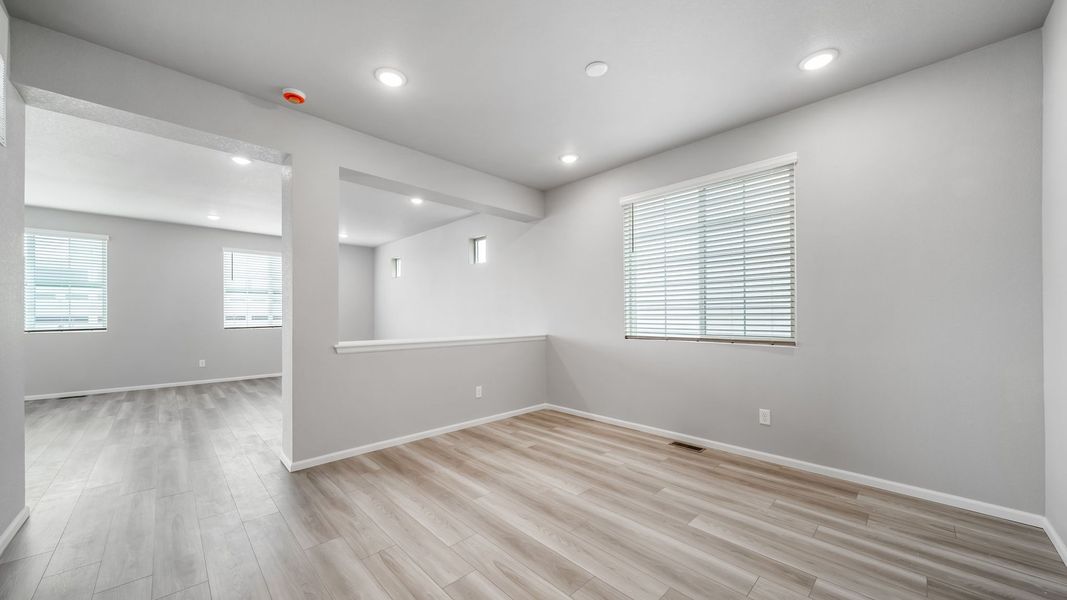 Spacious, unfurnished interior of a new home in Reunion, Commerce City (Image 20). Spacious, unfurnished interior of a new home in Reunion, Commerce City (Image 20).