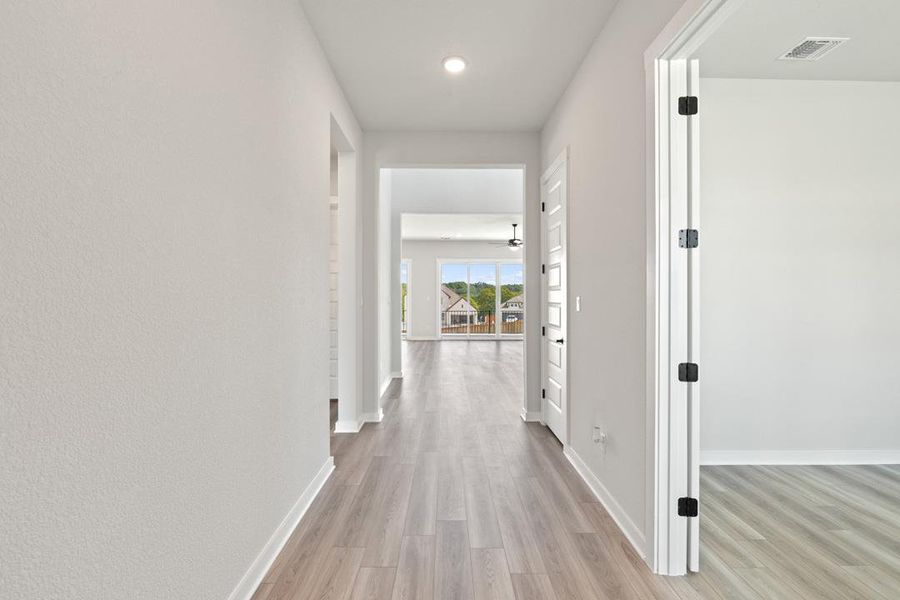 Spacious, unfurnished interior of a new home in Lariat, Liberty Hill (Image 19). Spacious, unfurnished interior of a new home in Lariat, Liberty Hill (Image 19).