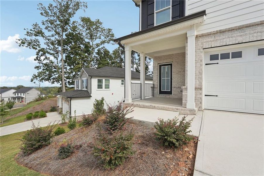 Exterior details and patio area of a home in Hemingway - Reserve Series, Cumming (Image 25).