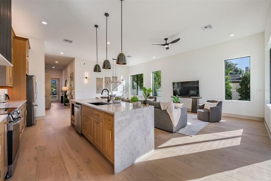 Furnished interior view inside a new home in , Tampa (Image 8).