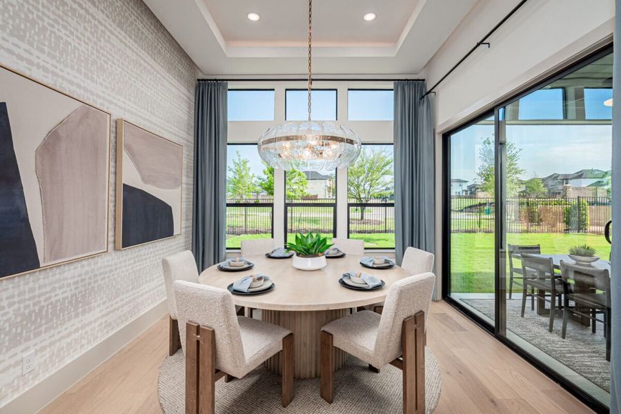 Representative furnished interior of a home built from the Hawthorne by Landon Homes in Lexington Frisco, Frisco (Image 11).
