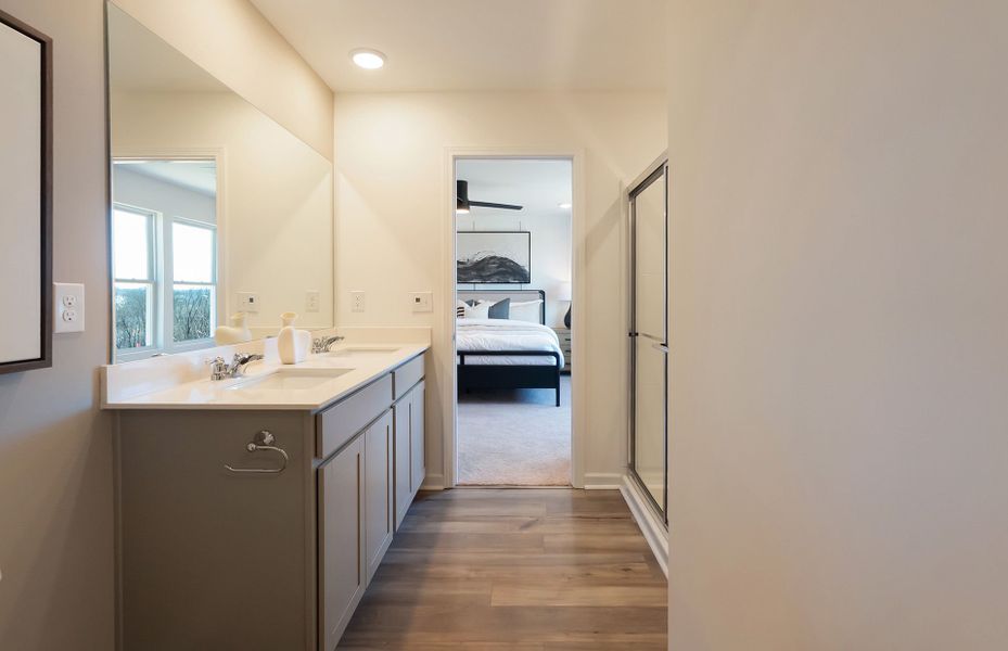 Furnished interior view inside a new home in Highlands of Carter's Station, Columbia (Image 24). Furnished interior view inside a new home in Highlands of Carter's Station, Columbia (Image 24).