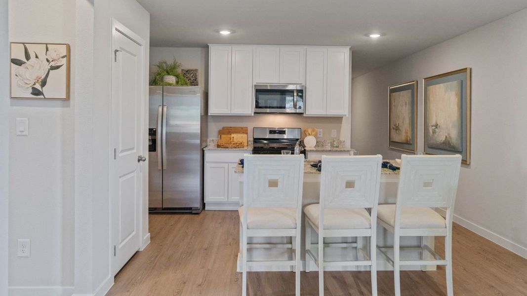 Furnished interior view inside a new home in Waldron Estates, Corpus Christi (Image 4).