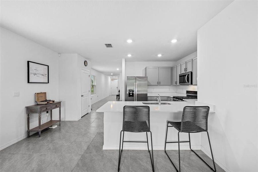 Furnished interior view inside a new home in Northwater at Two Rivers, Zephyrhills (Image 10).