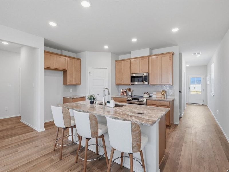 Furnished interior view inside a new home in Agave, San Antonio (Image 9).