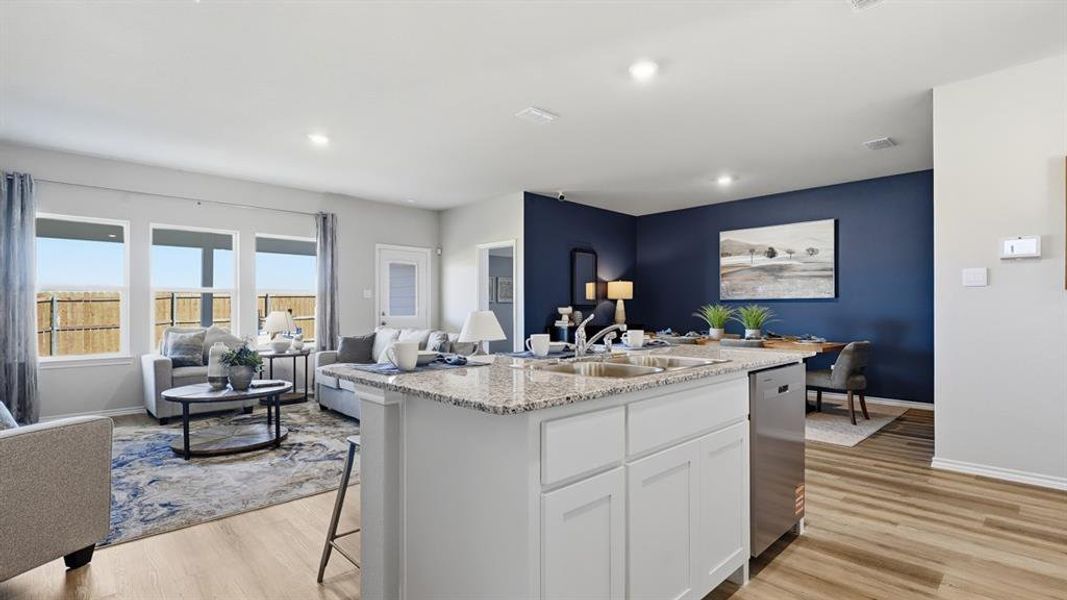 Furnished interior view inside a new home in Townes Landing, Fort Worth (Image 8).