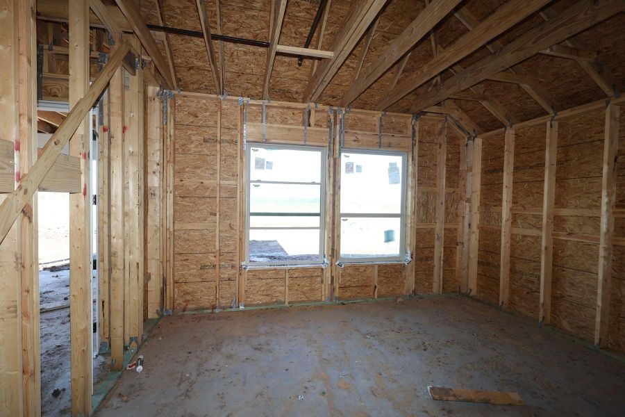 In-progress construction of a new home in Meridiana 45' Homesites, Manvel, TX (Image 7).