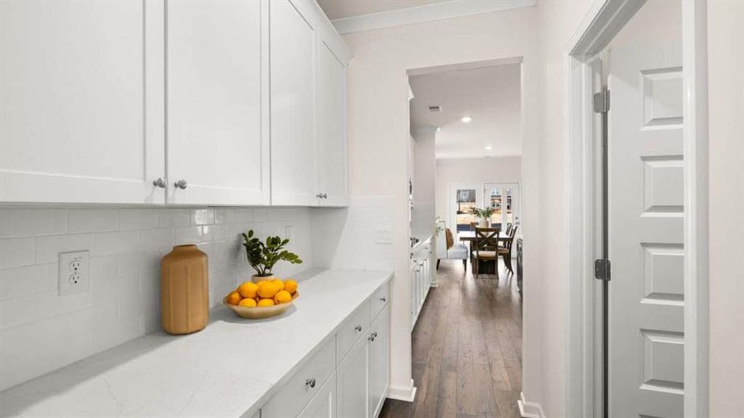 Furnished interior view inside a new home in Heritage Pointe, Senoia (Image 6). Furnished interior view inside a new home in Heritage Pointe, Senoia (Image 6).