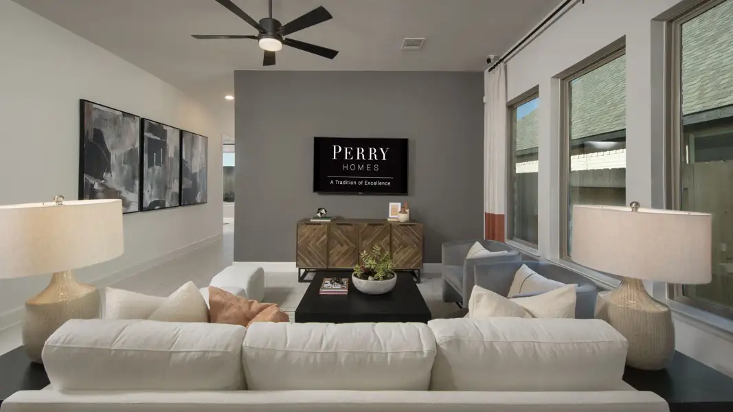 Furnished interior view inside a new home in Woodhavyn, Magnolia (Image 30).