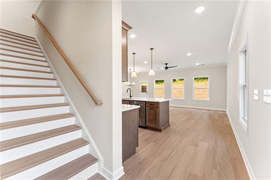 Furnished interior view inside a new home in Wildwood Place, Powder Springs (Image 15).