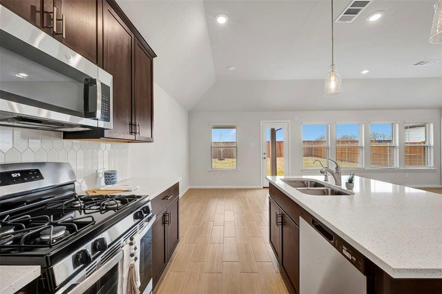 Furnished interior view inside a new home in The Preserve, Justin (Image 14). Furnished interior view inside a new home in The Preserve, Justin (Image 14).