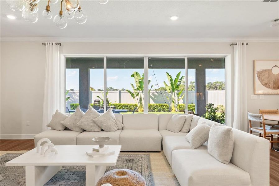 Furnished interior view inside a new home in , Winter Garden (Image 38).