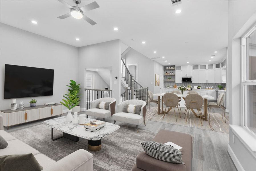 Living room - Virtually staged to illustrate Living room - Virtually staged to illustrate