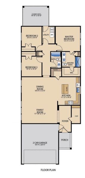 2D floor plan layout for the Galveston by Pacesetter Homes in Village At Manor Commons, Manor, TX (Image 3). 2D floor plan layout for the Galveston by Pacesetter Homes in Village At Manor Commons, Manor, TX (Image 3).
