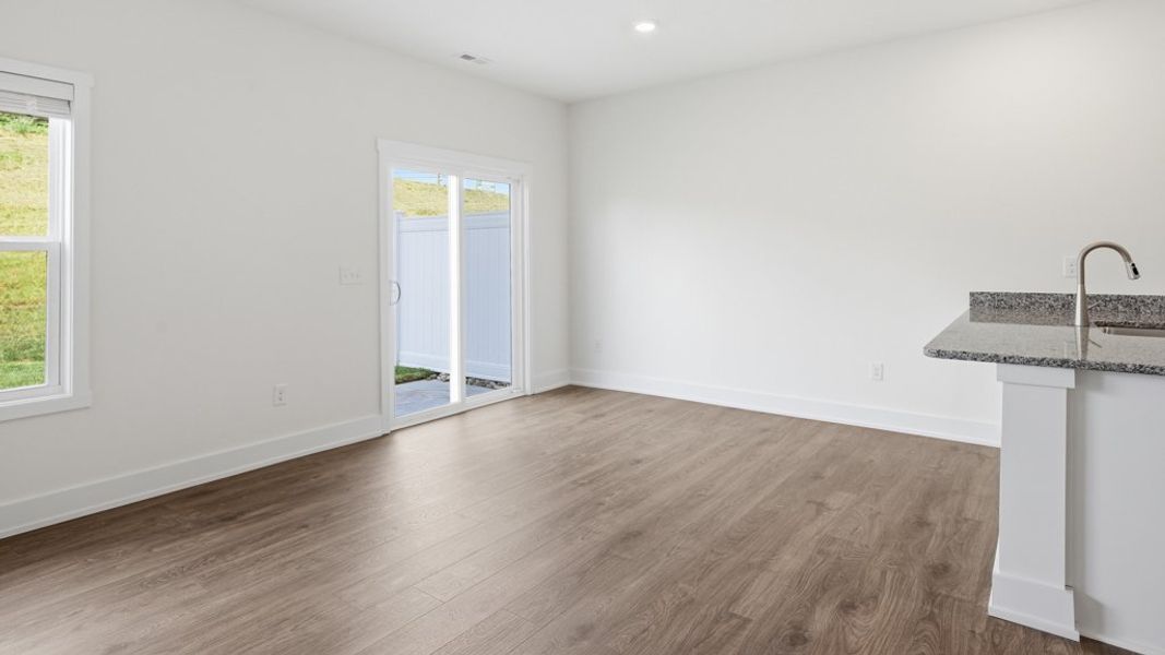 Spacious, unfurnished interior of a new home in Macon Townhomes, Seymour (Image 10). Spacious, unfurnished interior of a new home in Macon Townhomes, Seymour (Image 10).