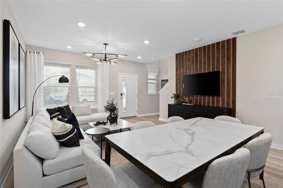 Furnished interior view inside a new home in EverBe, Orlando (Image 14).