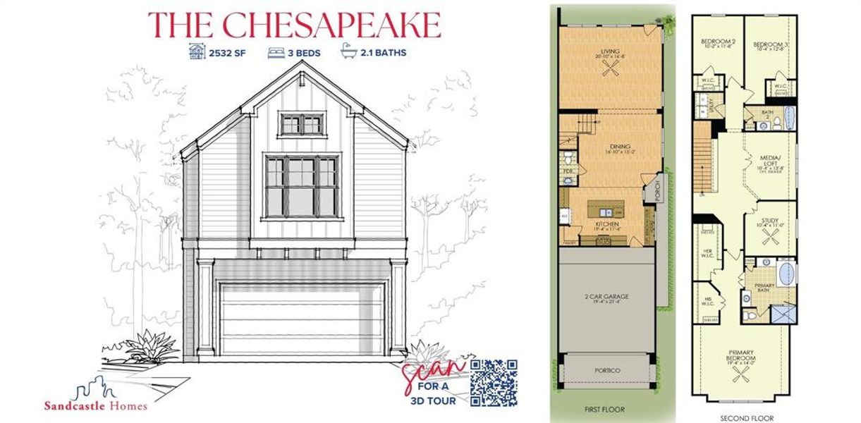 Innovative Design: The Chesapeake model redefines flexible living, with a detailed 3D model to explore every possibility for your lifestyle.